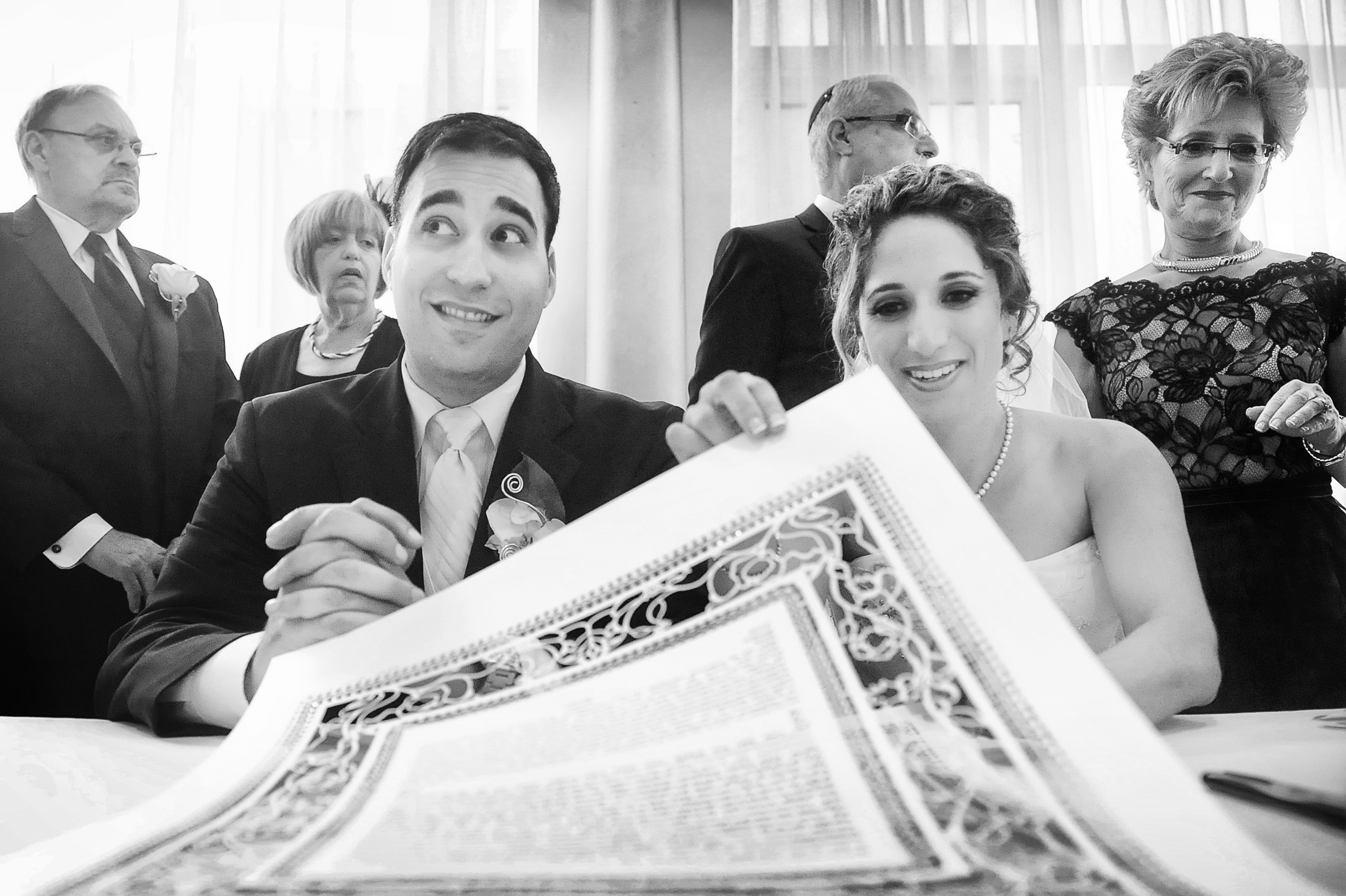 charming wedding ceremony bride broom traditional moment black white wedding photo by lavimage montreal