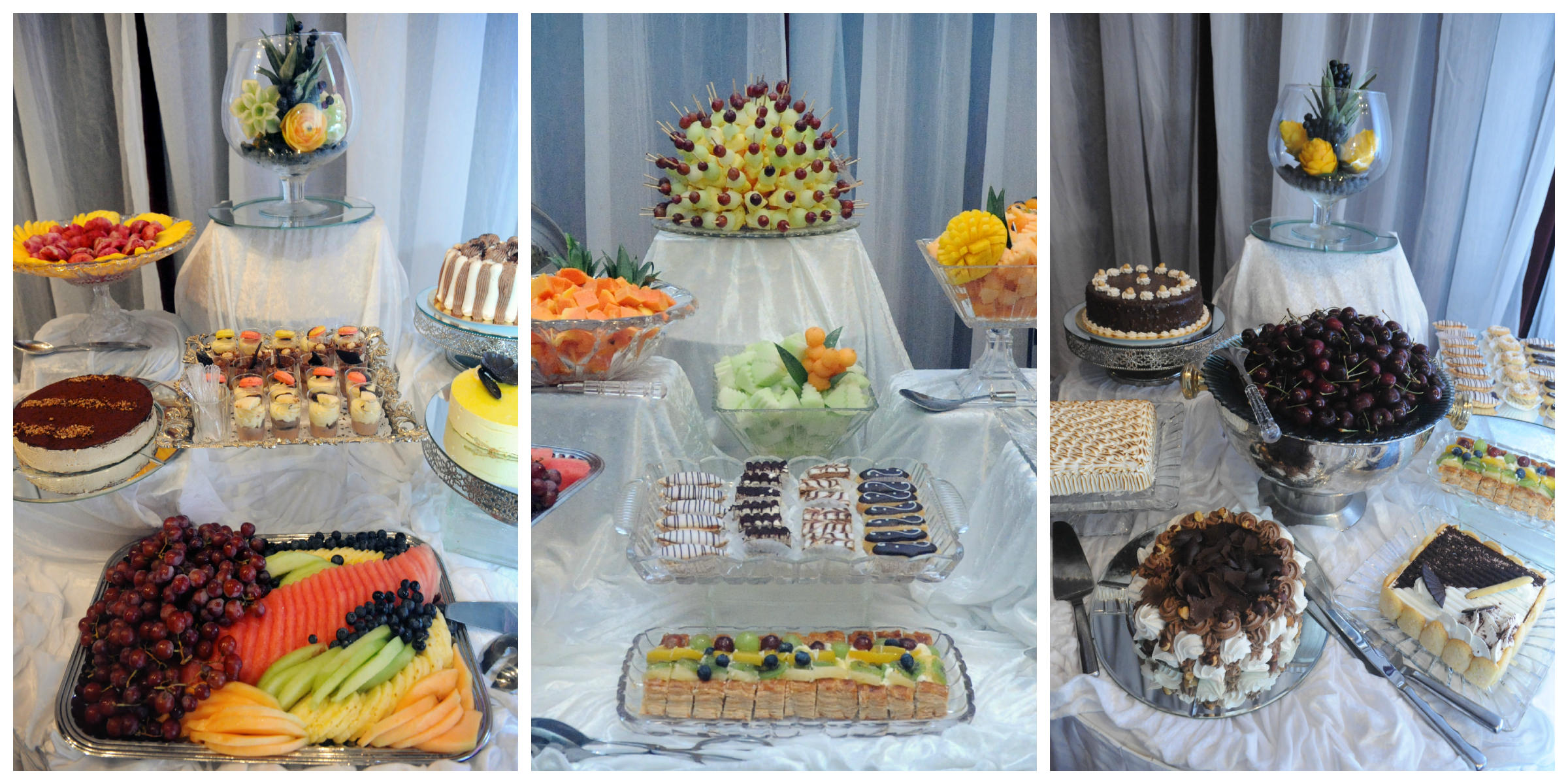 charming wedding food details fruits sweets colored photo collage by lavimage montreal