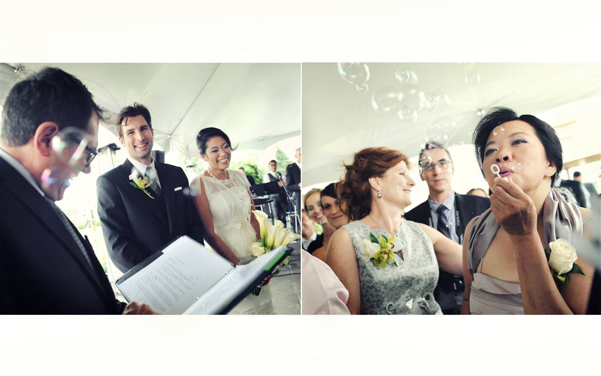 heavenly wedding ceremony fragments colored photos by lavimage montreal