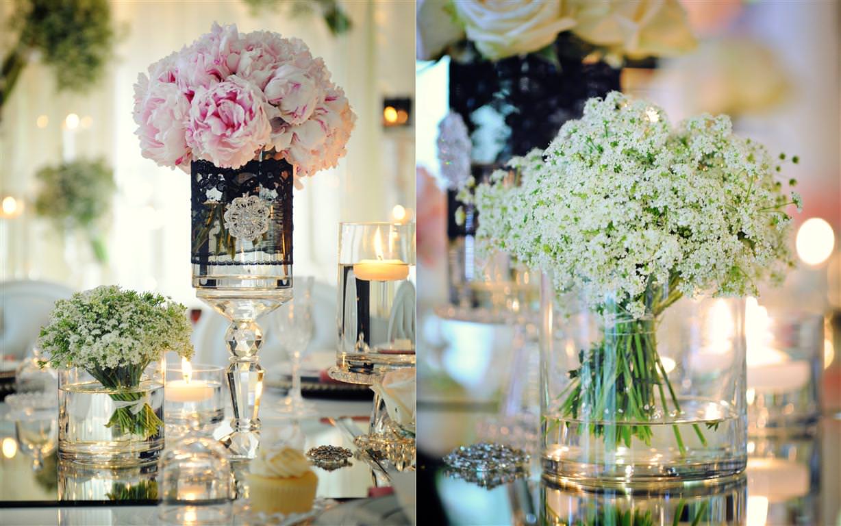 heavenly wedding decoration details flowers vases by lavimage montreal