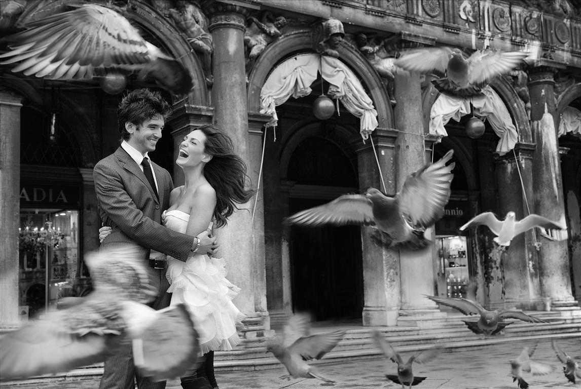 destination wedding couple together dynamic inspiring moment on street by lavimage montreal