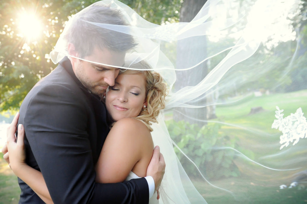 colored wedding photos couple together romantic embrace nature by lavimage montreal