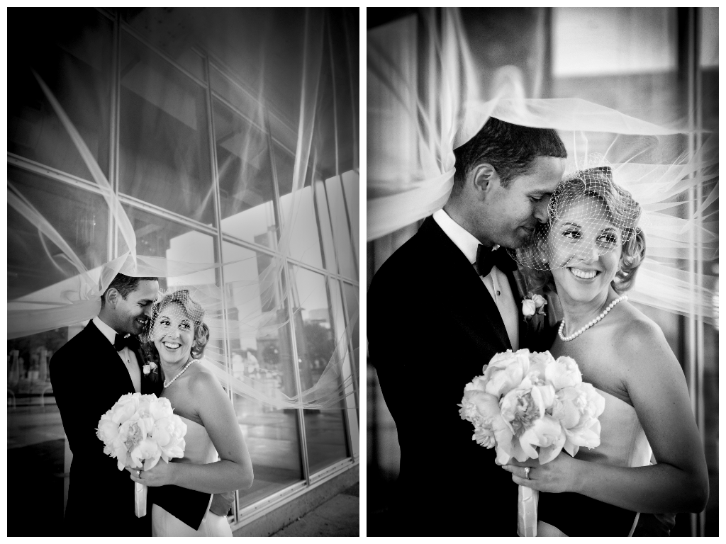 black white wedding photos couple together romantic moment by lavimage montreal at the Science Centre Wedding