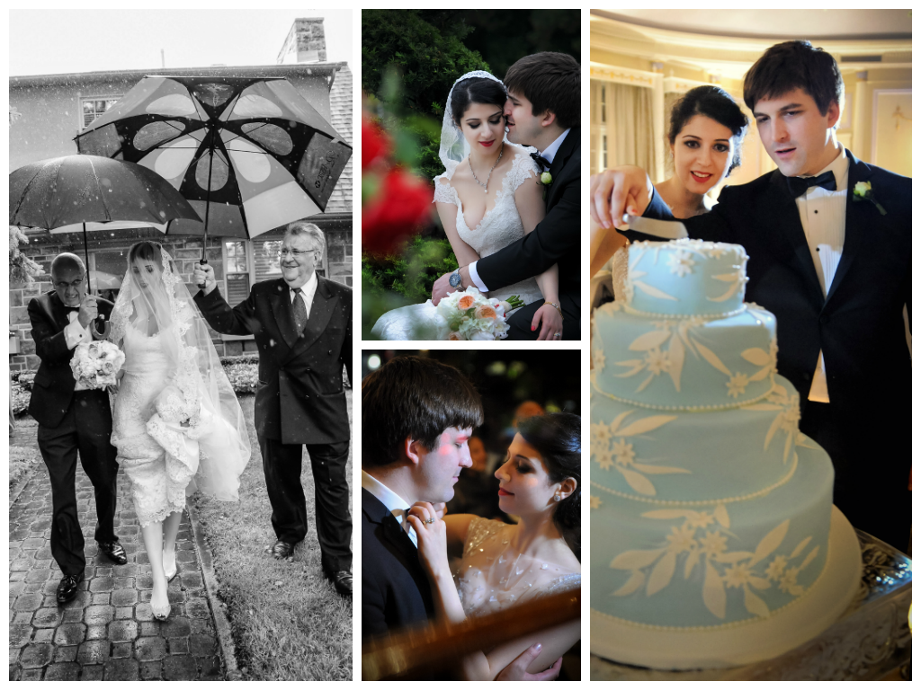 wedding photos colored B&W collage couple together important moments walking cake cutting by lavimage montreal Ritz Carlton wedding