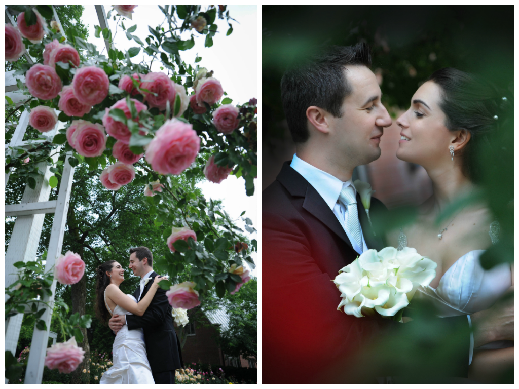 colorful wedding photos couple together walking garden roses emotion by lavimage montreal