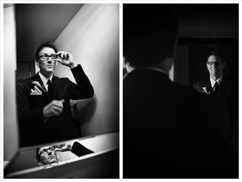 Groom gets ready at the vineyard wedding photographed by La V image-Montreal wedding photographer
