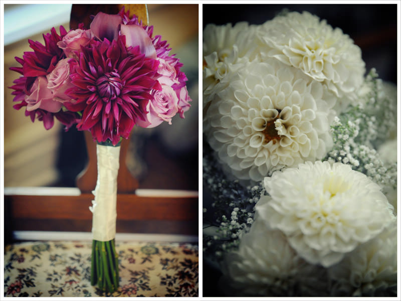 Flower close ups at the wedding at the Lion D’or restaurant photographed by La V image-Montreal wedding photographer.