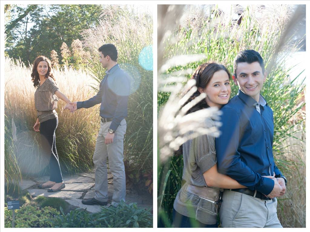Happy moments of vouple in love Engagement session at the botanical garden of Montreal by la V image