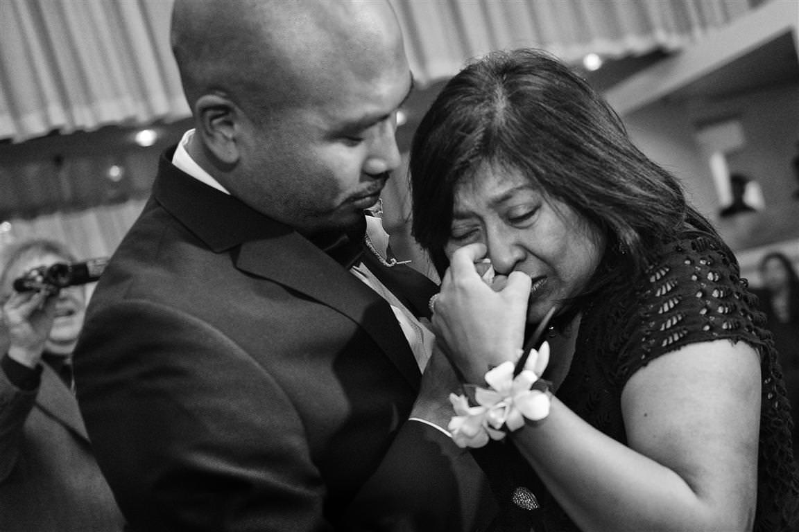 Parents at wedding-Mother son dance  by La V image Montreal wedding photographer