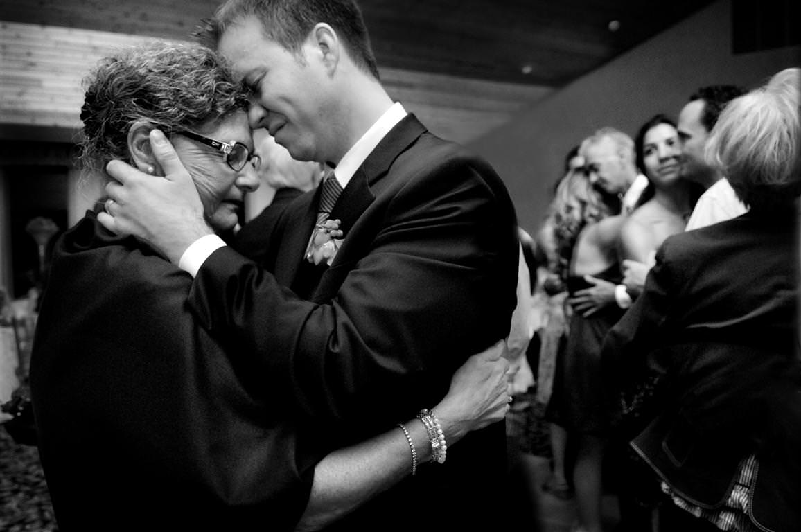 Parents at wedding-Groom dances with his grandmother by La V image Montreal wedding photographer