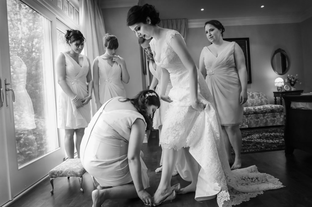 Bride Gets Ready Montreal wedding photographer ideas wedding dress Bride getting ready photos of the bride in the morning  bridesmaids natural moments